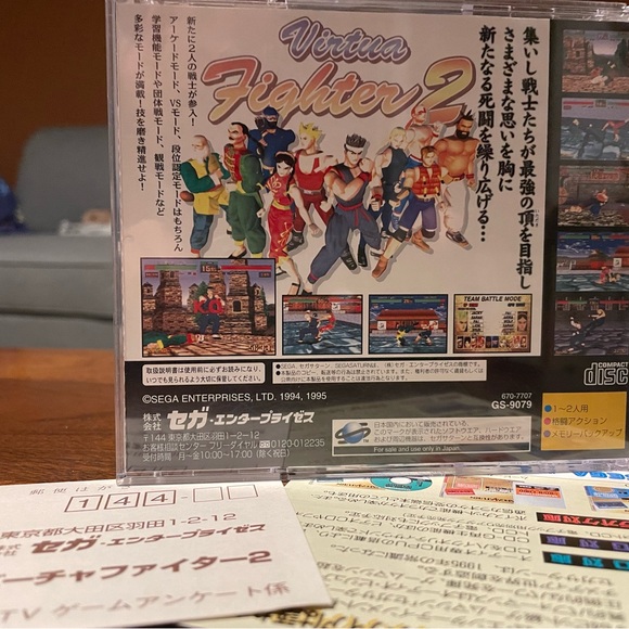 Japanese Import Virtua Fighter 2 NTSC-J Sega Saturn Game Complete With Manual - Picture 2 of 2